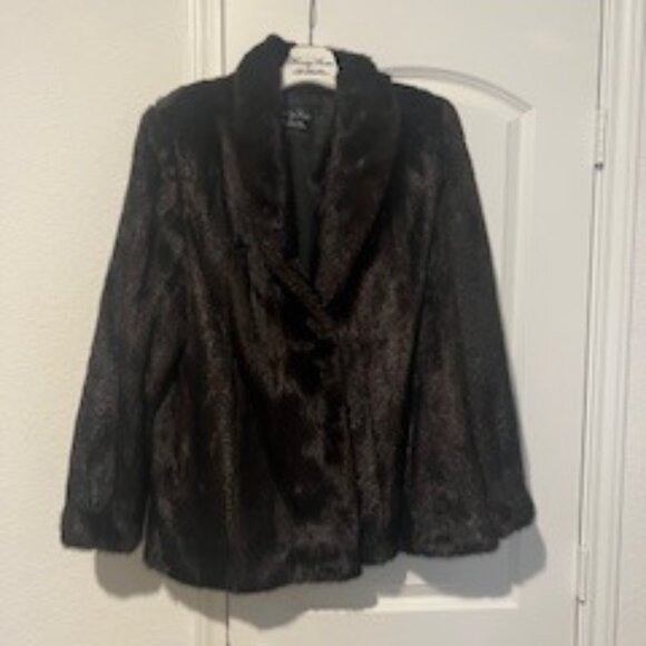 Henig Fur Mink Jacket with shawl collar - Picture 1 of 7